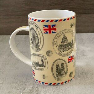 James Sadler London England UK Postmark Landmarks Mug Fine China 4.25" Tall